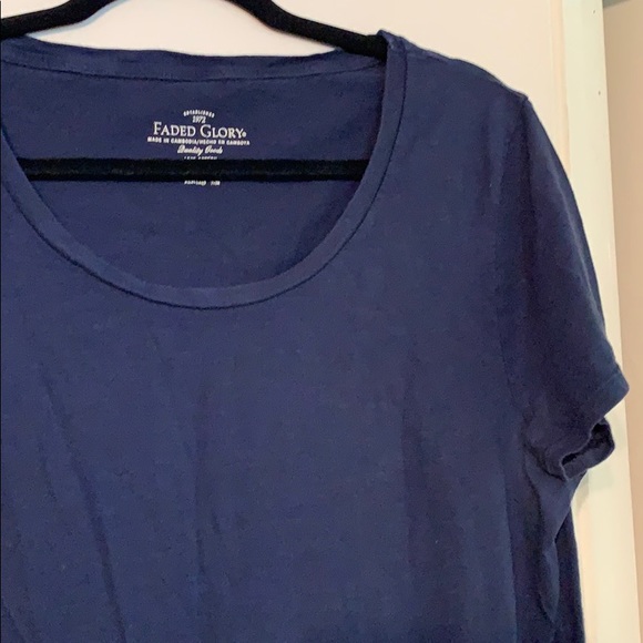 Navy Blue Fitted Tee - Picture 3 of 3